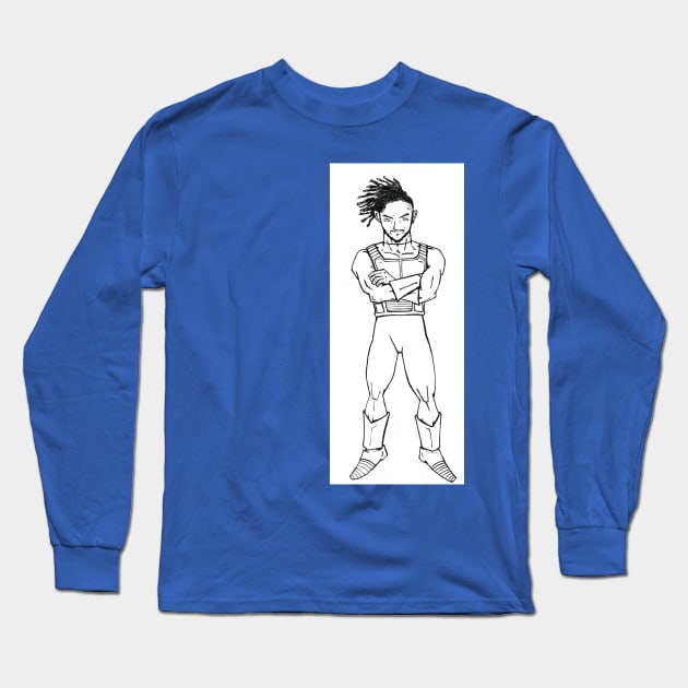 Vegeta killmonger in wakanda Long Sleeve T-Shirt by jorge_lebeau